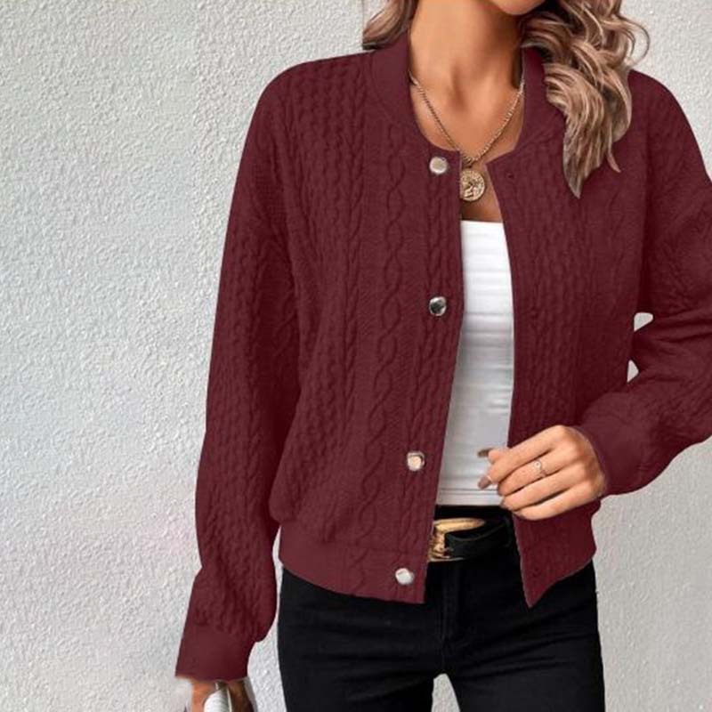 Gestrickte Strickjacke für Frauen