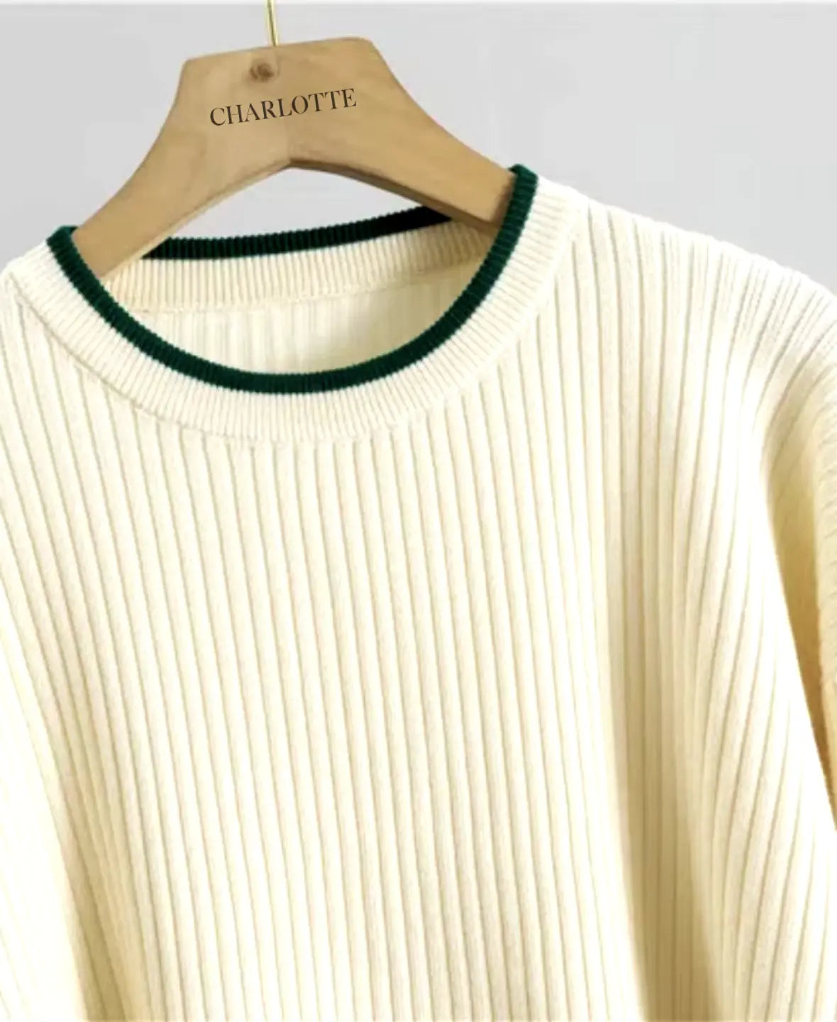 Maja - Geripptes, cropped Strickset