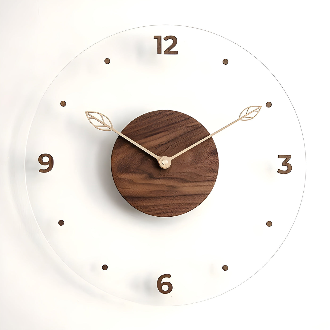 QuietWood – Minimalistische, geräuschlose Wanduhr mit schlichtem Design für jeden Raum