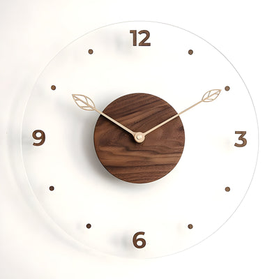 QuietWood – Minimalistische, geräuschlose Wanduhr mit schlichtem Design für jeden Raum