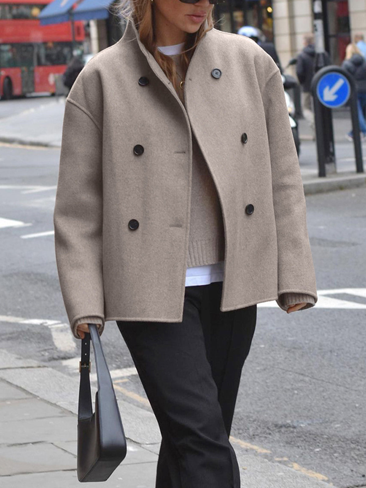 Hilde - Oversized Button-Down Jacke