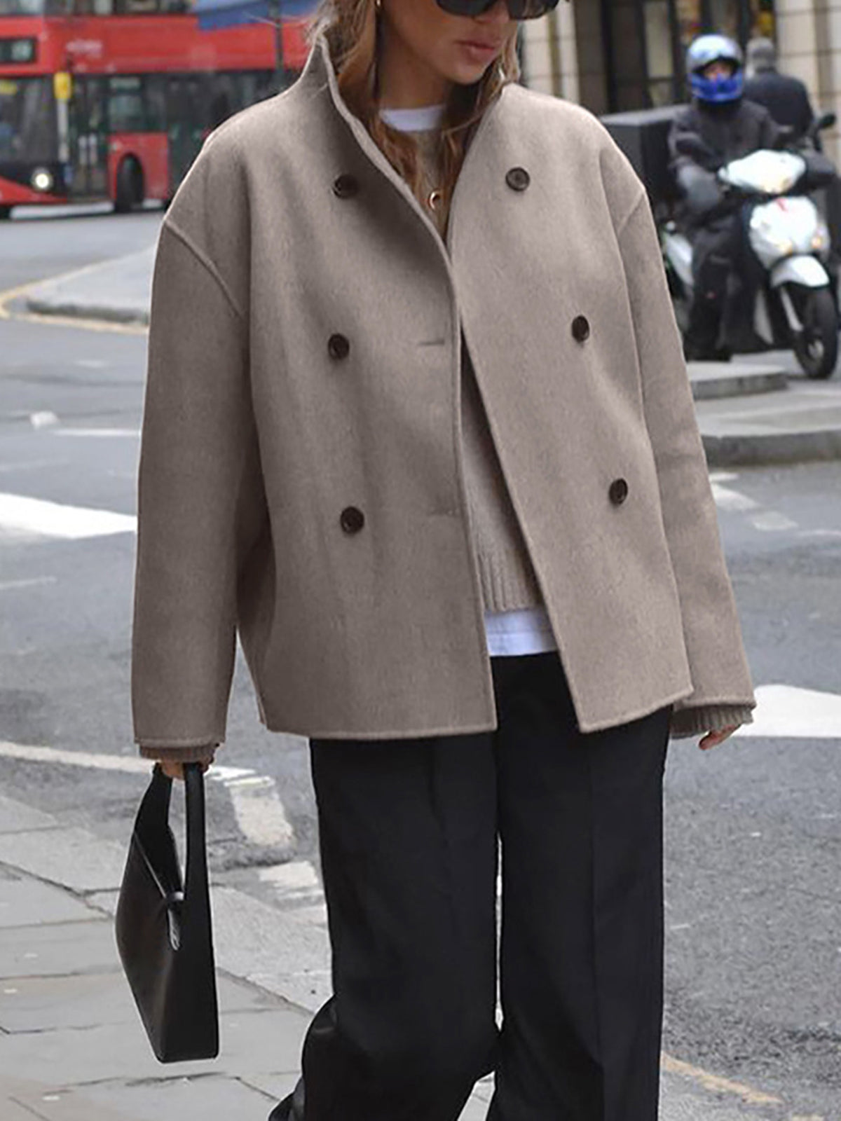 Hilde - Oversized Button-Down Jacke