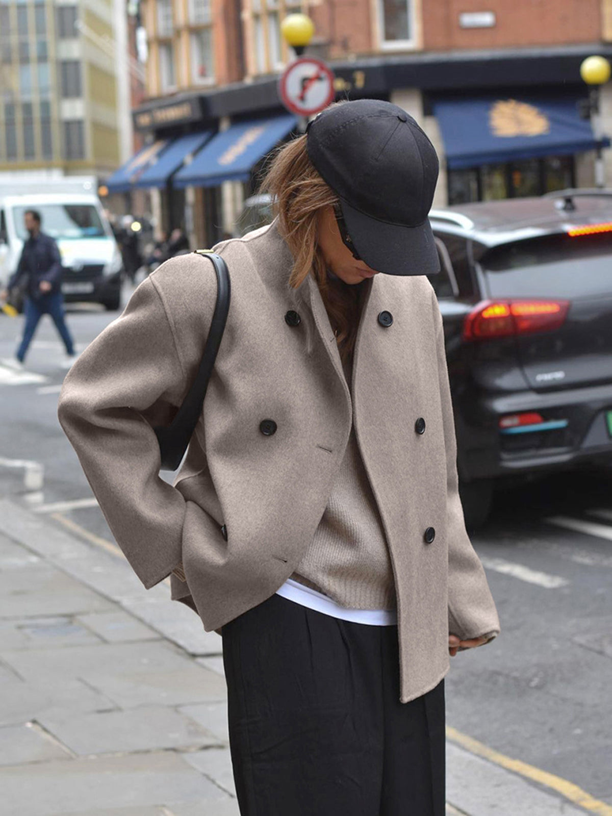 Hilde - Oversized Button-Down Jacke