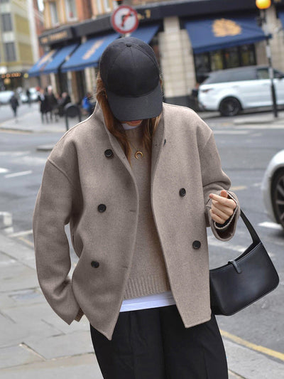 Hilde - Oversized Button-Down Jacke