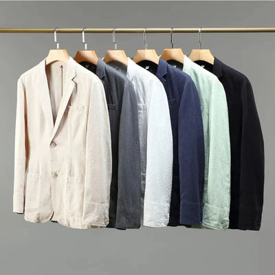 AYSEL - LEINENBLAZER MIT GERADER PASSFORM