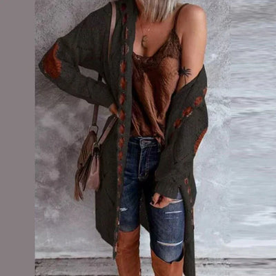 Tereza | Modischer Cardigan mit Kapuze für Frauen