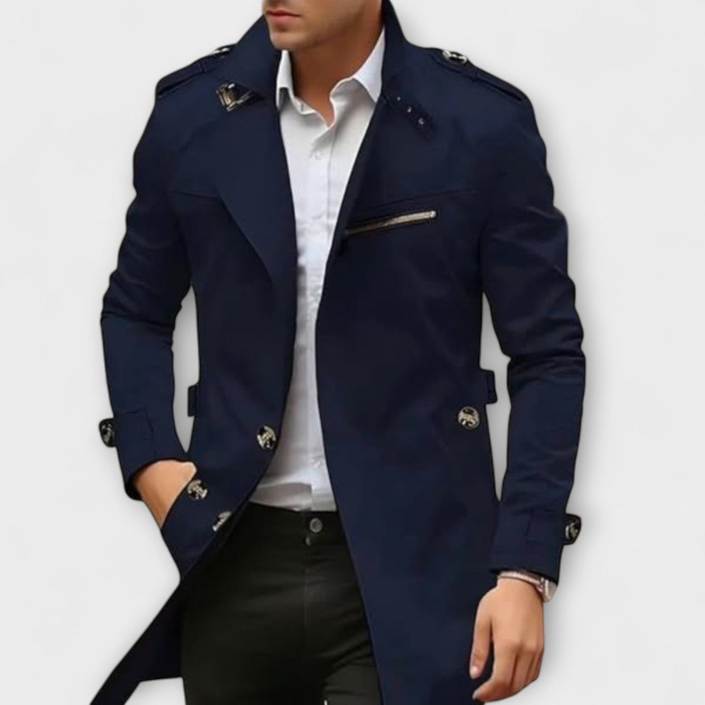 Nadiem – Handgefertigte Trenchjacke