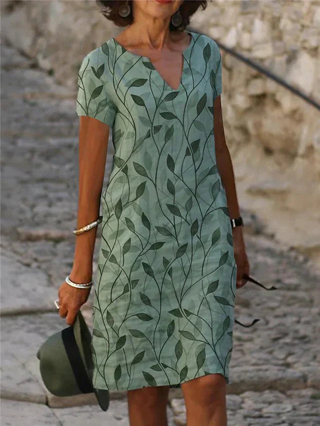 Yvonne | Mühelos Fließendes Damen Midi Kleid