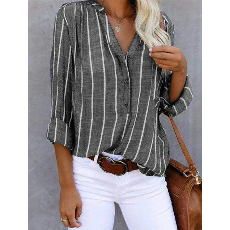 Gestreifte Bluse für Damen