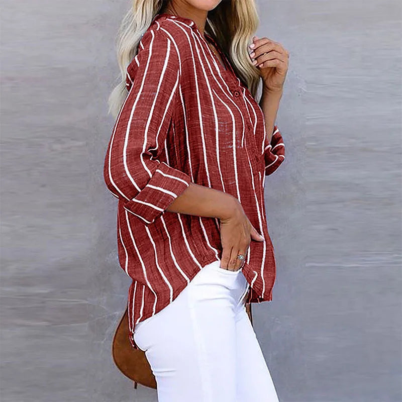Gestreifte Bluse für Damen