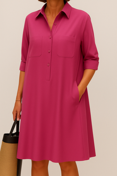 Valloré | Elegantes Kleid mit Knöpfen