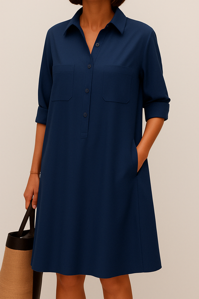 Valloré | Elegantes Kleid mit Knöpfen