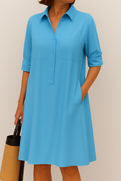 Valloré | Elegantes Kleid mit Knöpfen