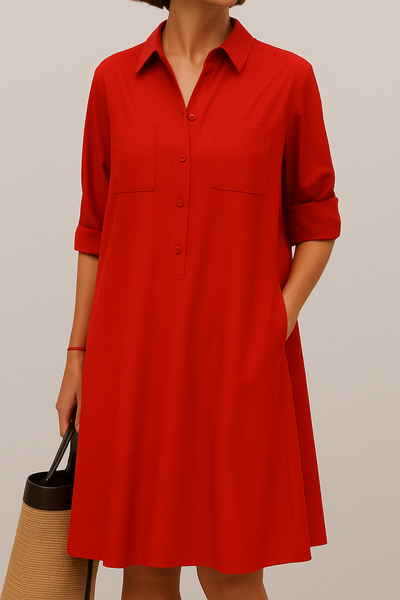 Valloré | Elegantes Kleid mit Knöpfen