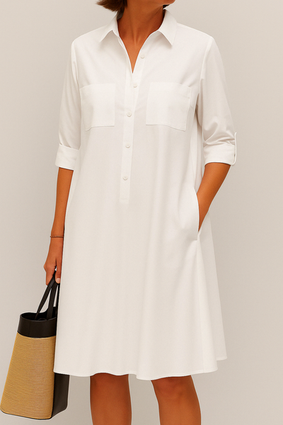 Valloré | Elegantes Kleid mit Knöpfen