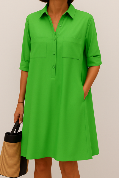 Valloré | Elegantes Kleid mit Knöpfen