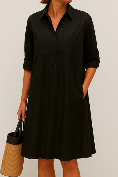 Valloré | Elegantes Kleid mit Knöpfen