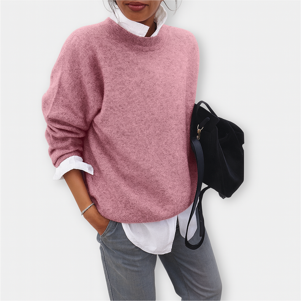 Lianne™ | Klassischer Senfgelber Strickpullover – Mühelose Eleganz