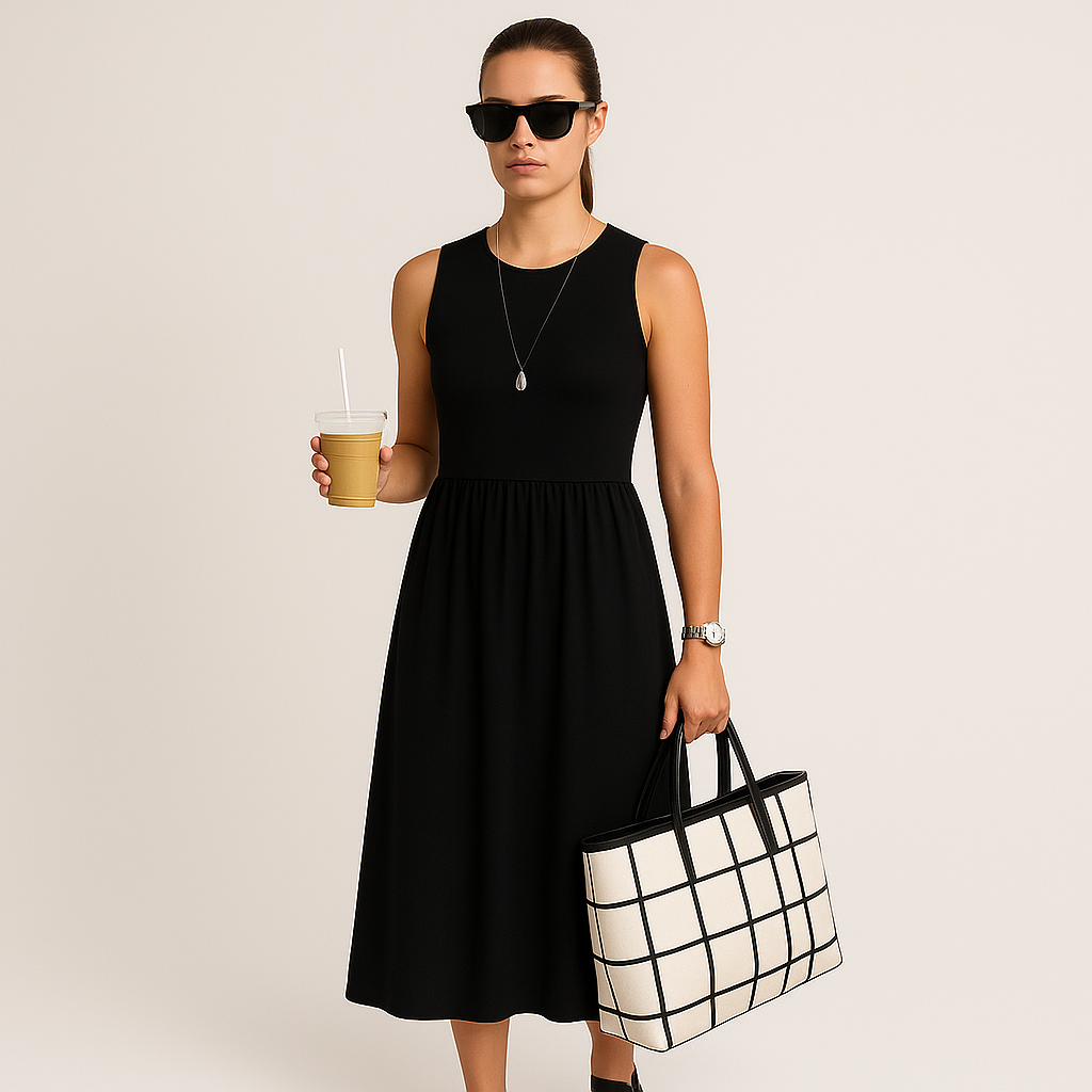 Isla Ärmelloses Casual Maxikleid mit flatterndem Schnitt