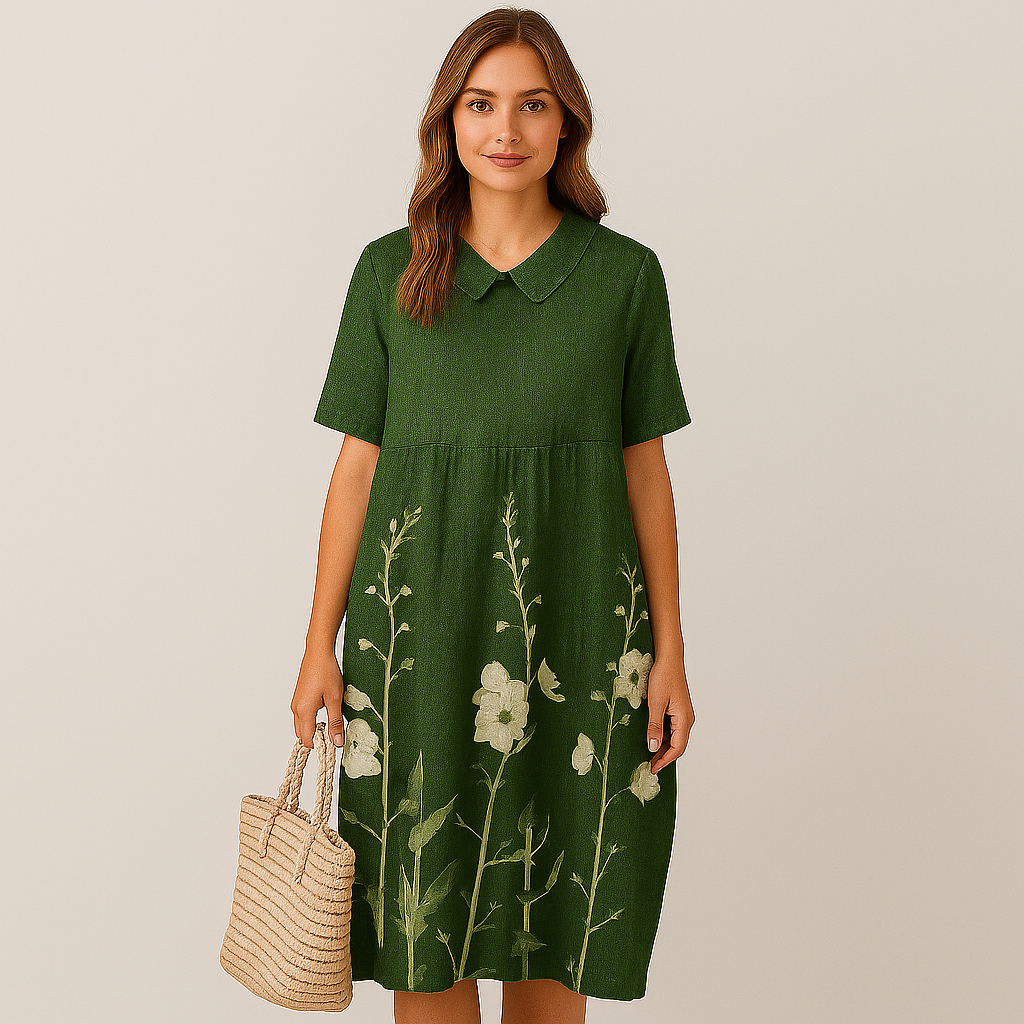 Elena Bloom Legeres Midi-Kleid – Blümchenleichtes Sommer-Eleganz-Kleid