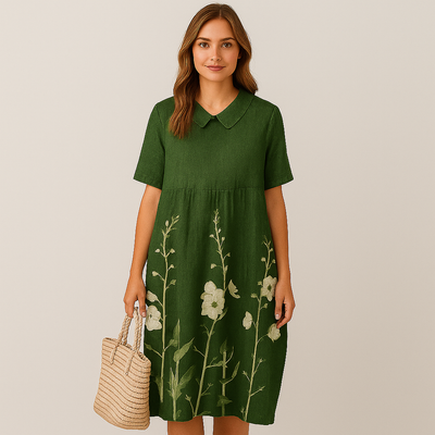 Elena Bloom Legeres Midi-Kleid – Blümchenleichtes Sommer-Eleganz-Kleid