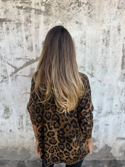INA - PULLOVER MIT ANIMALPRINT