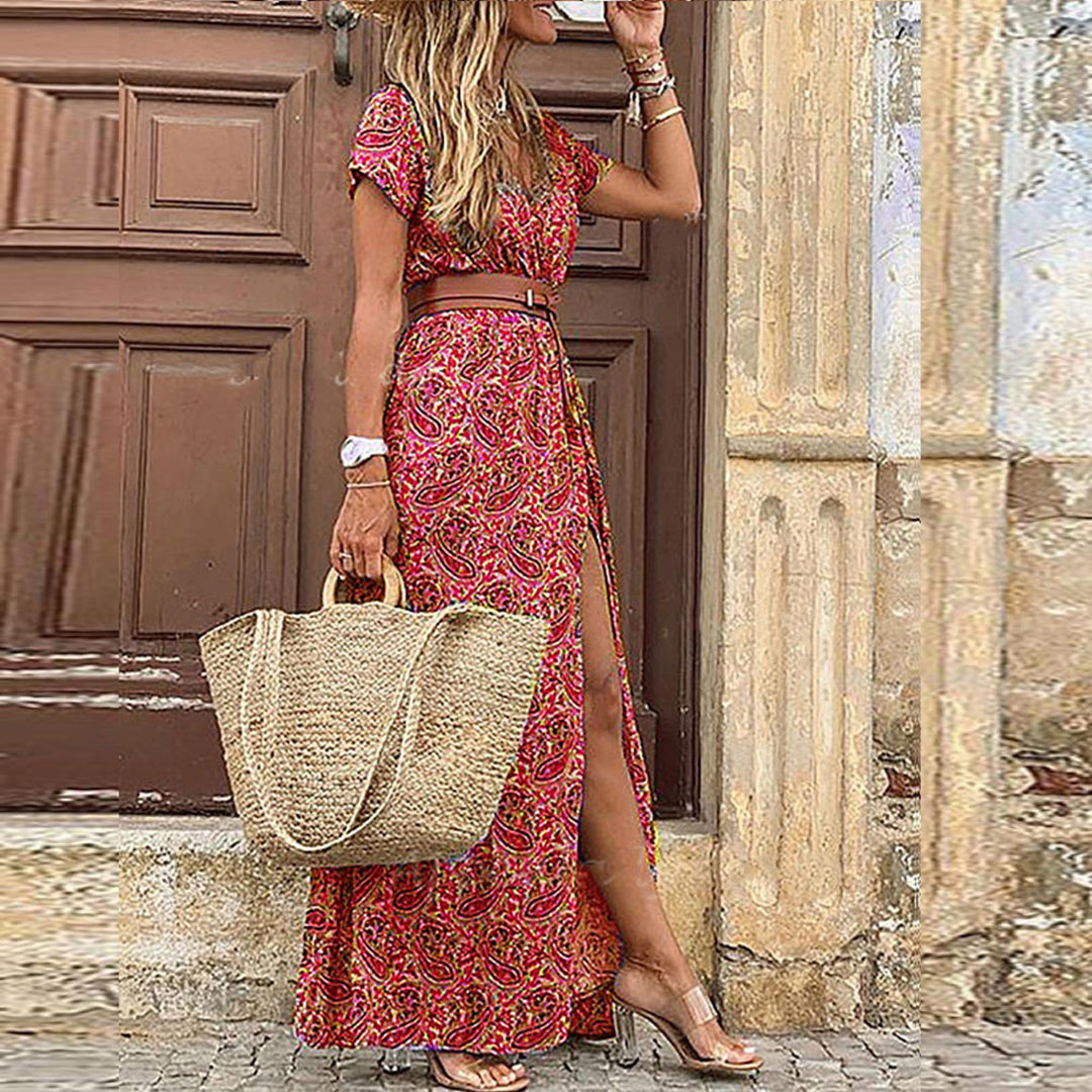 Karin™ | Elegantes Kleid im Ibiza-Stil - Inklusive Gürtel