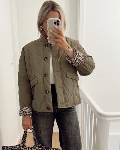Jasmin - Jacke mit Leopardenfutter