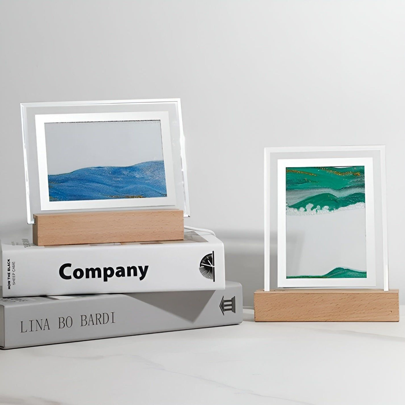 SereniGlow – Hypnotische Sandkunst-Lampe mit beruhigendem LED-Licht