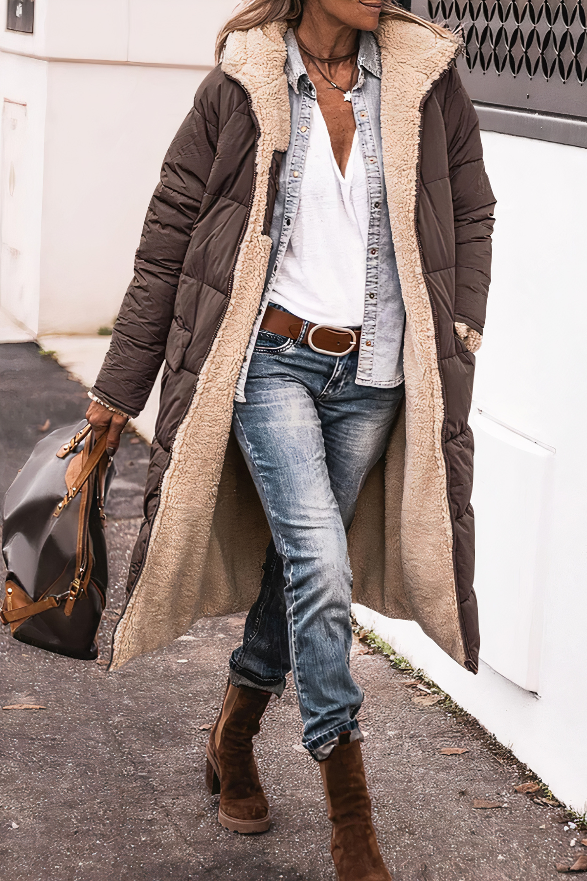 Kuscheliger Parka-Mantel für Damen
