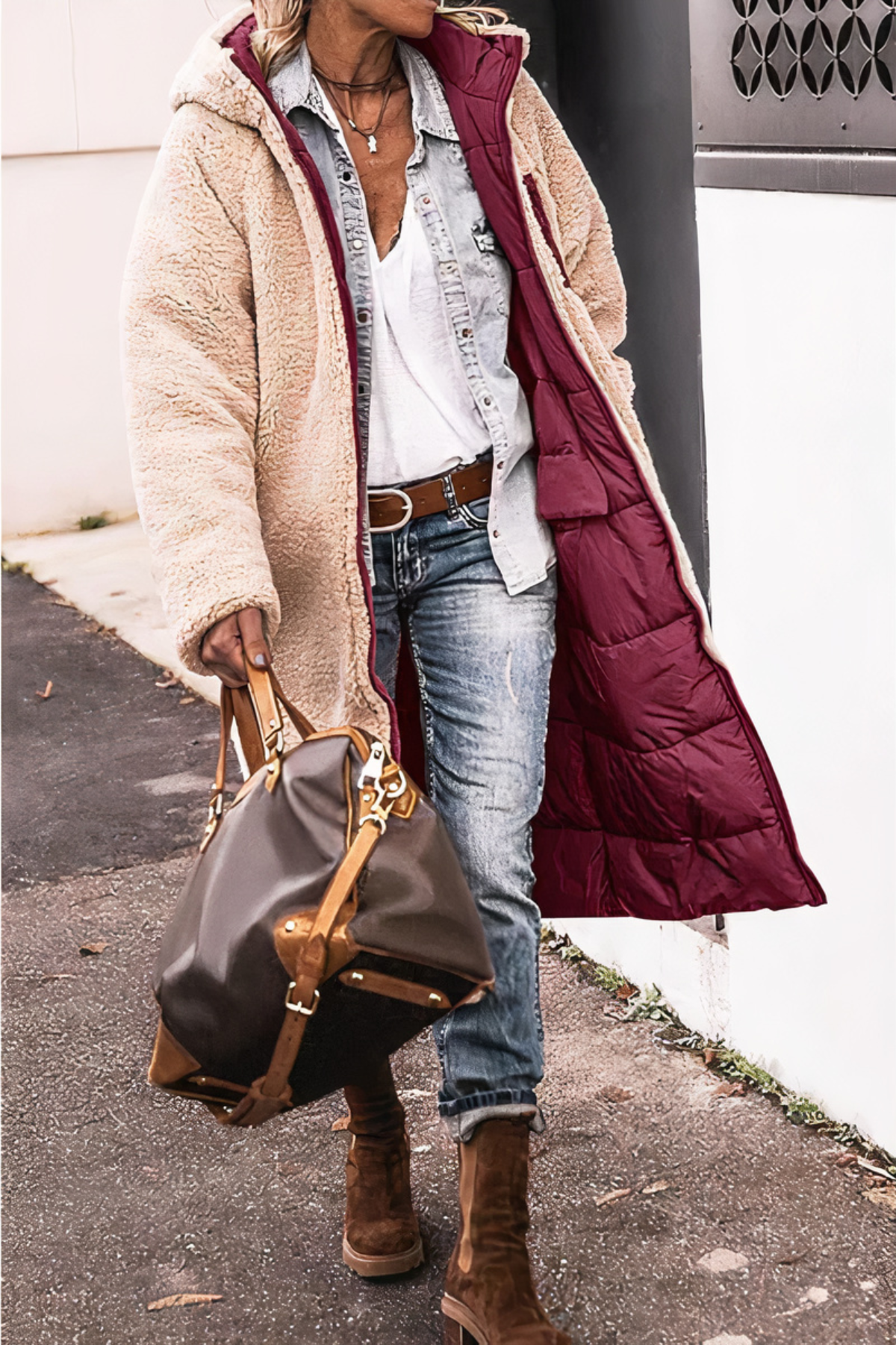 Beidseitiger Parka für Frauen