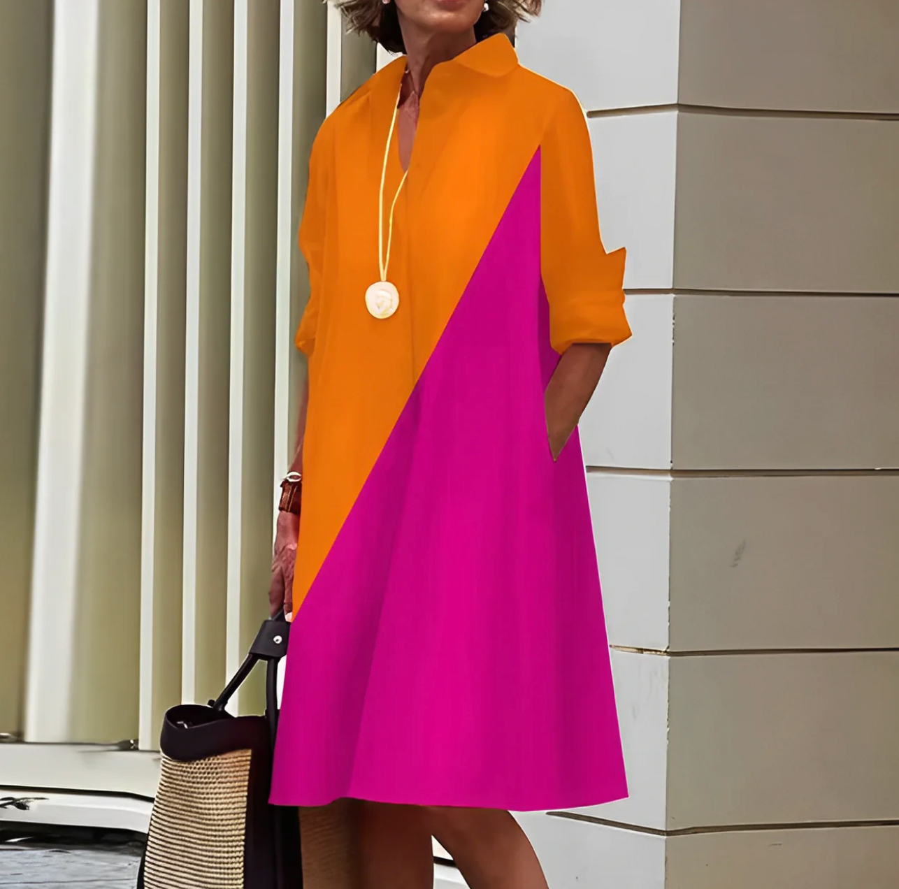Lisbeth | Müheloser Komfort Damen Midikleid