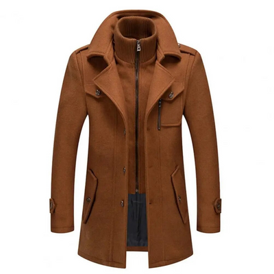 Jacke mit doppeltem Kragen für Männer
