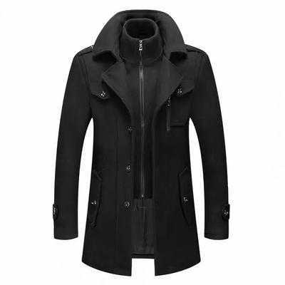 Jacke mit doppeltem Kragen für Männer