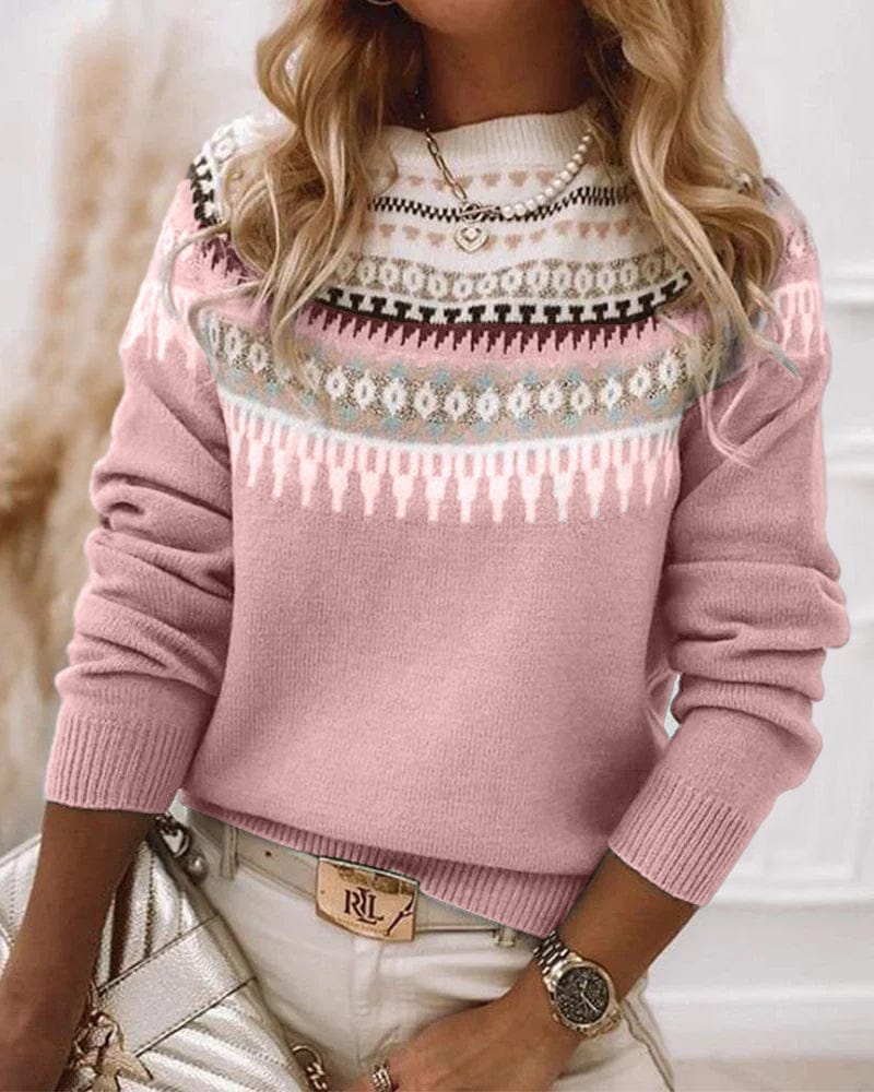 Gemusterter Pullover für Damen