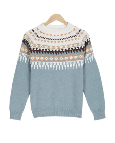 Gemusterter Pullover für Damen