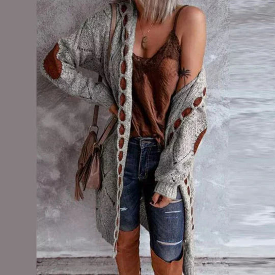 Tereza | Modischer Cardigan mit Kapuze für Frauen