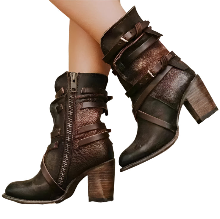 Aurelia Damen Ankle Boots – Vintage-inspirierte Absätze