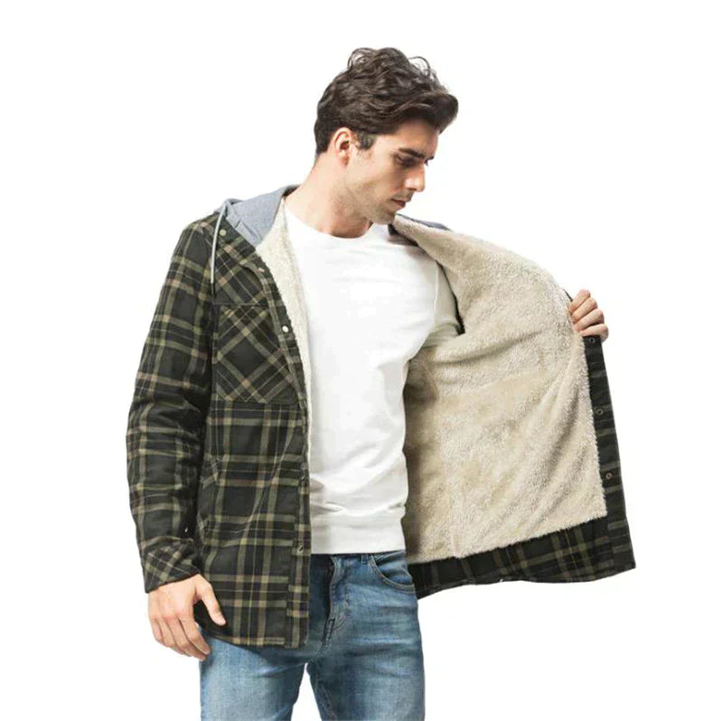 Flanell Winterjacke für Herren