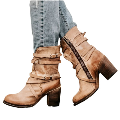 Aurelia Damen Ankle Boots – Vintage-inspirierte Absätze