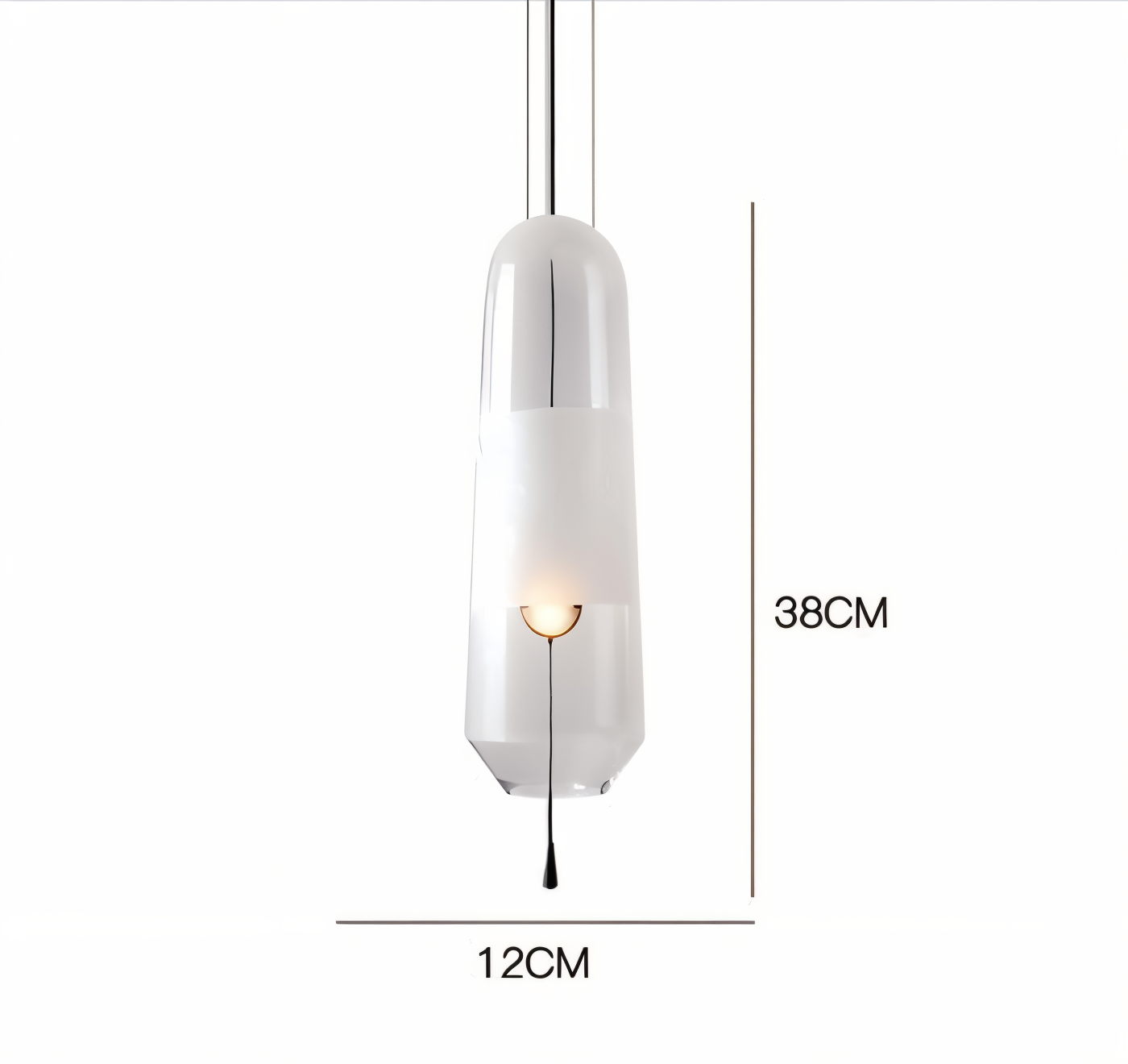 GlowCurve Retro Glaspendelleuchte
