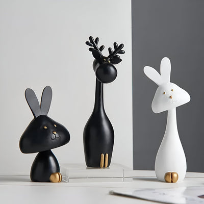 DecoPaws Elegante Tierfiguren für Moderne Tischdekoration