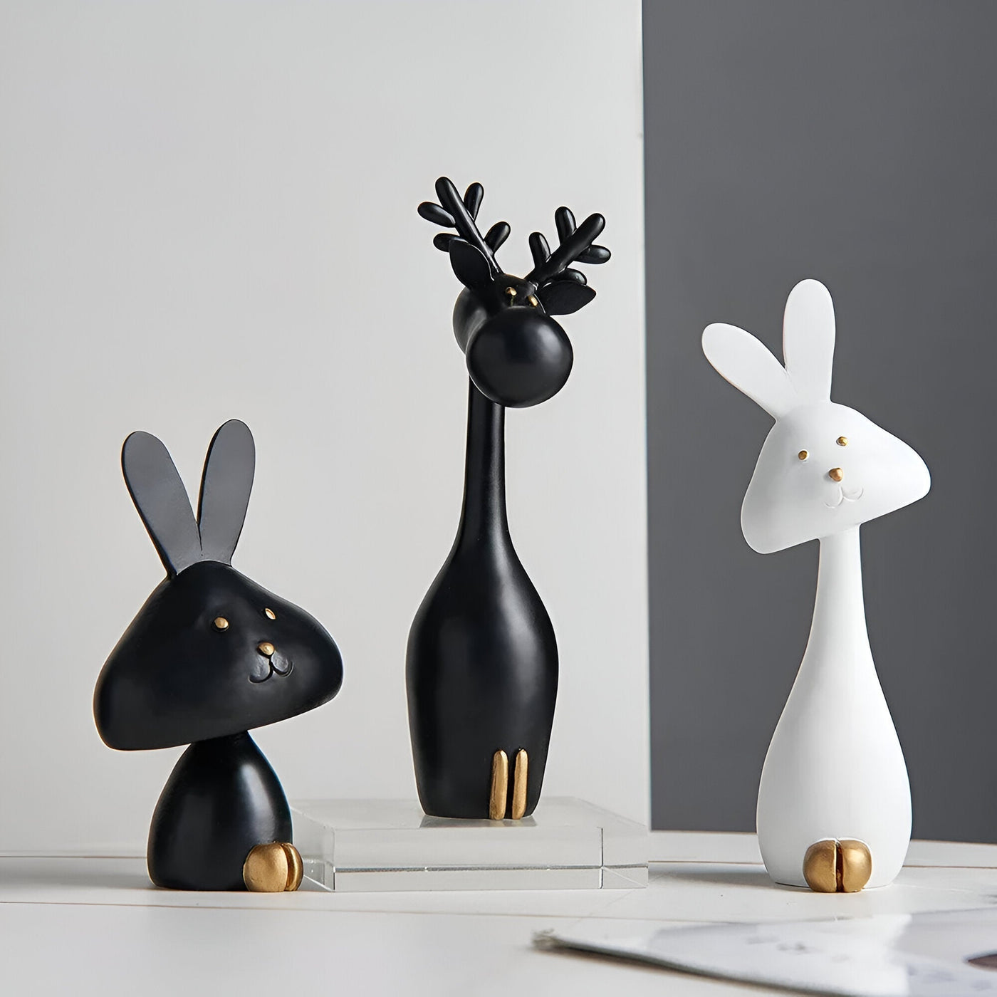 DecoPaws Elegante Tierfiguren für Moderne Tischdekoration