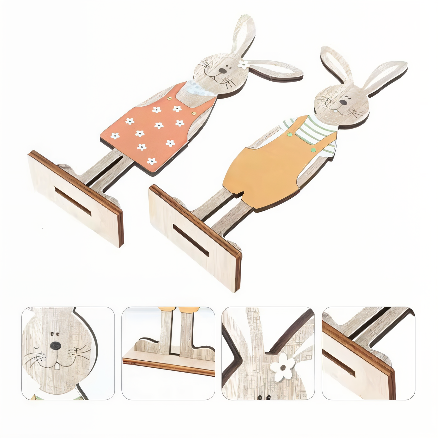 Handgefertigte Kaninchenfiguren