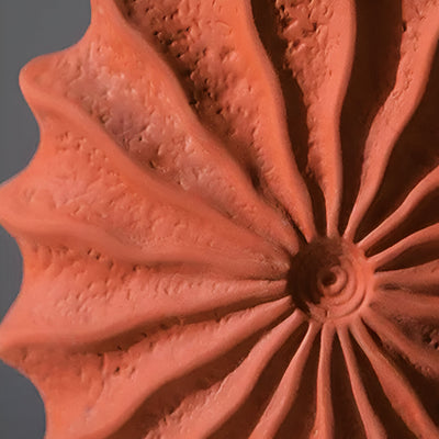 Faltendesign Geometrische Retro-Vase