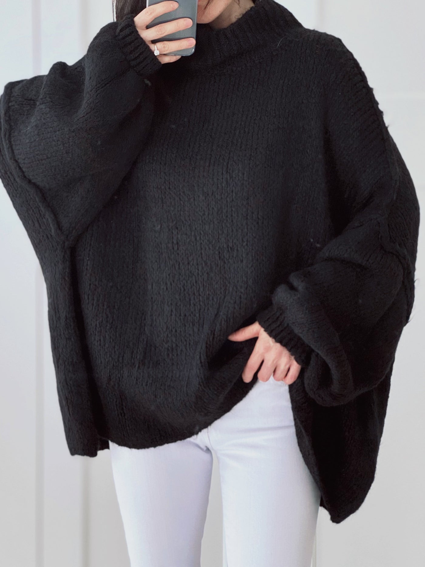 Katrin - Pullover mit Stehkragen