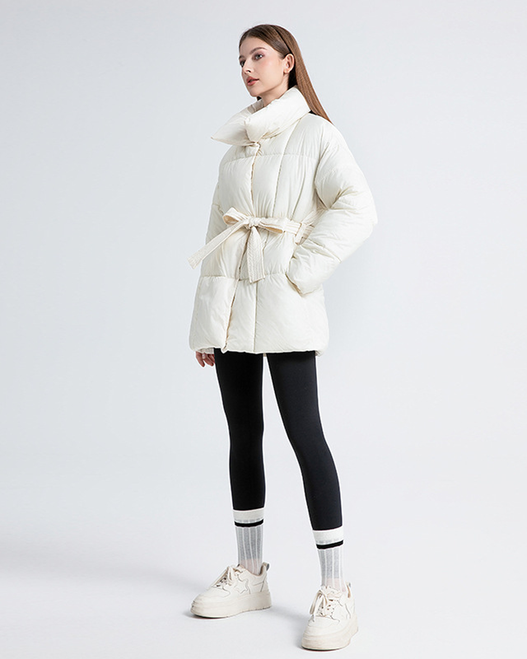 Anneliese | Steppjacke mit Gürtel