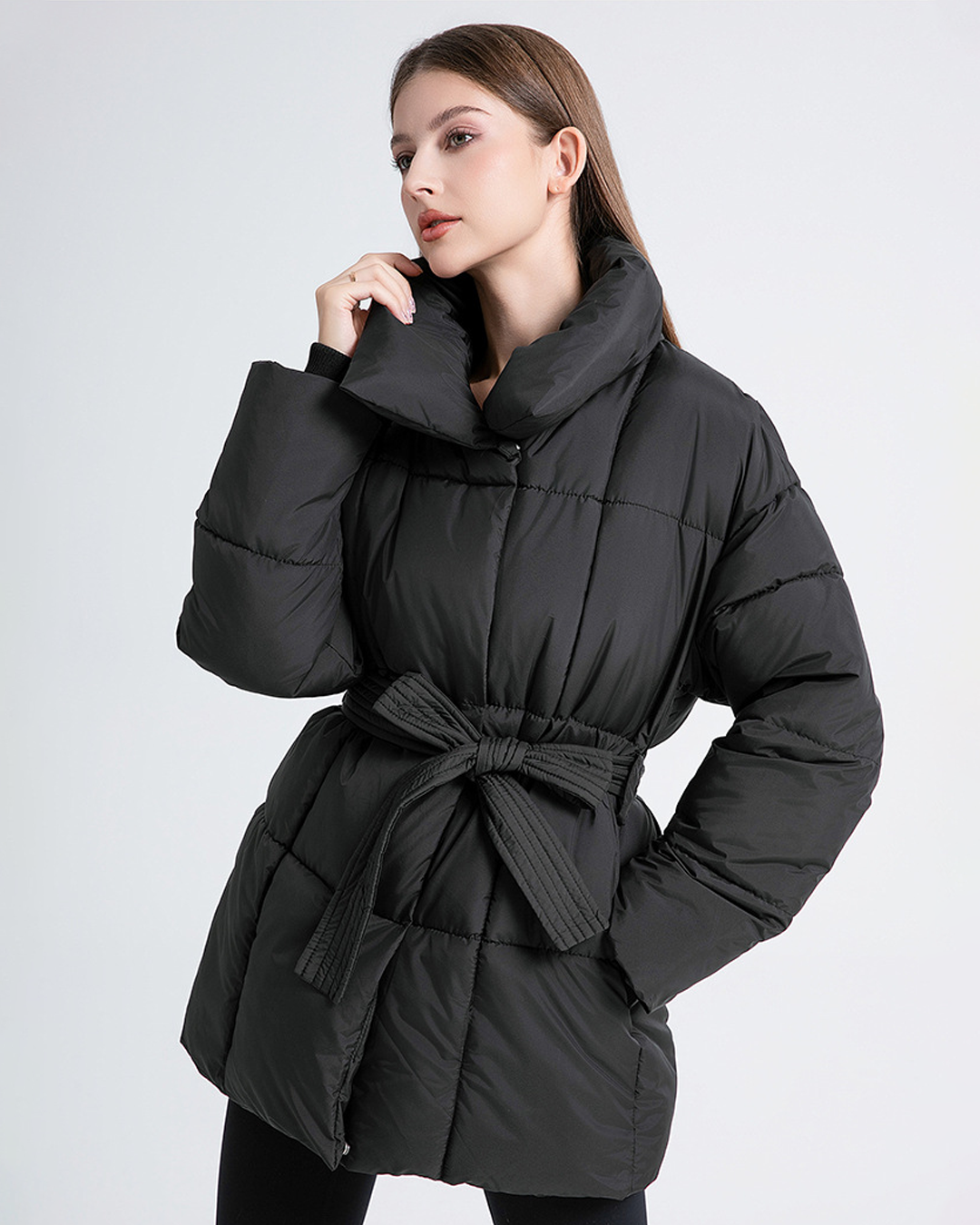 Anneliese | Steppjacke mit Gürtel
