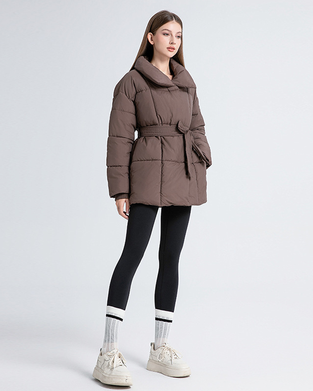 Anneliese | Steppjacke mit Gürtel