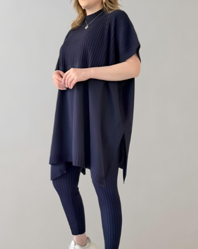 Lucía | Zweiteiliges Strickset mit Oversized-Top und Leggings